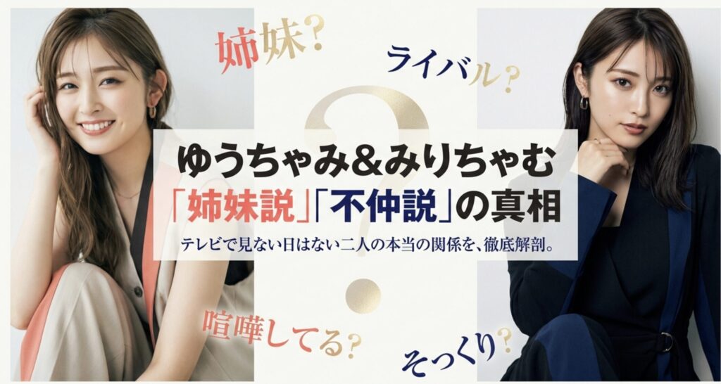 ゆうちゃみとみりちゃむの関係は姉妹？喧嘩説や身長差を徹底解説