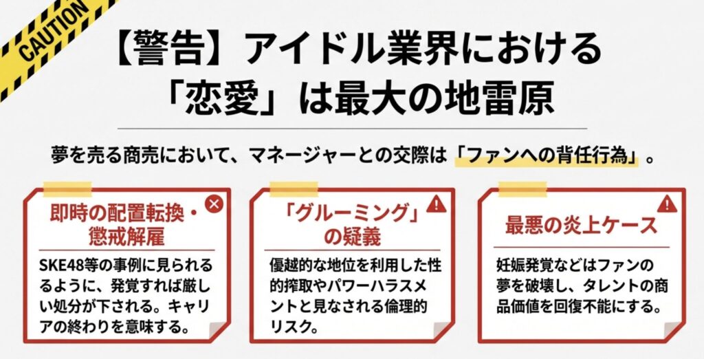 アイドルにおける恋愛禁止と解雇リスク