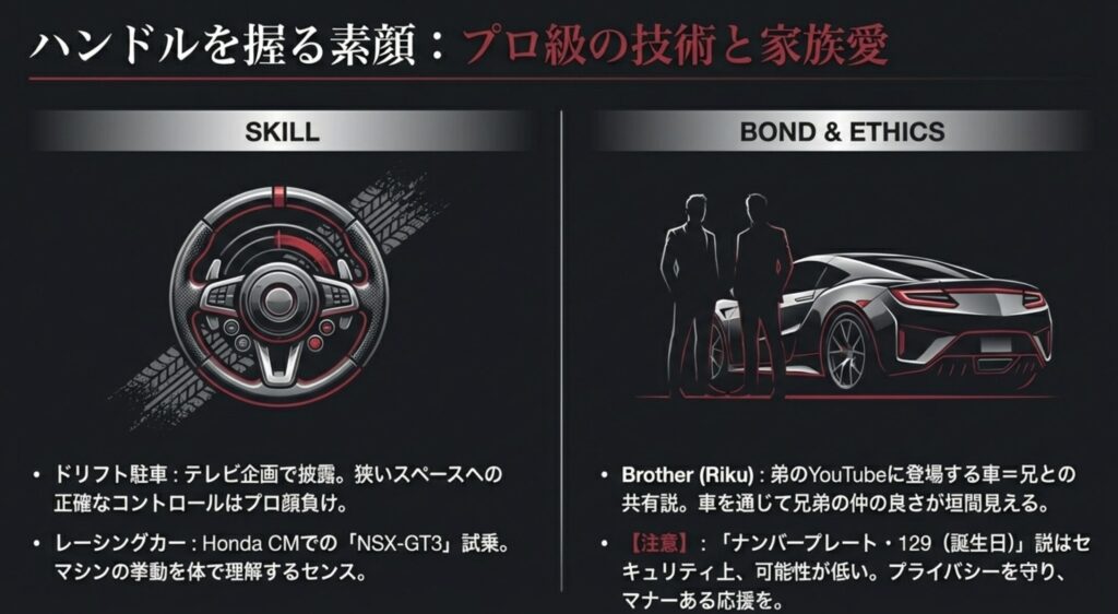 ドリフト駐車で見せた驚きの運転技術