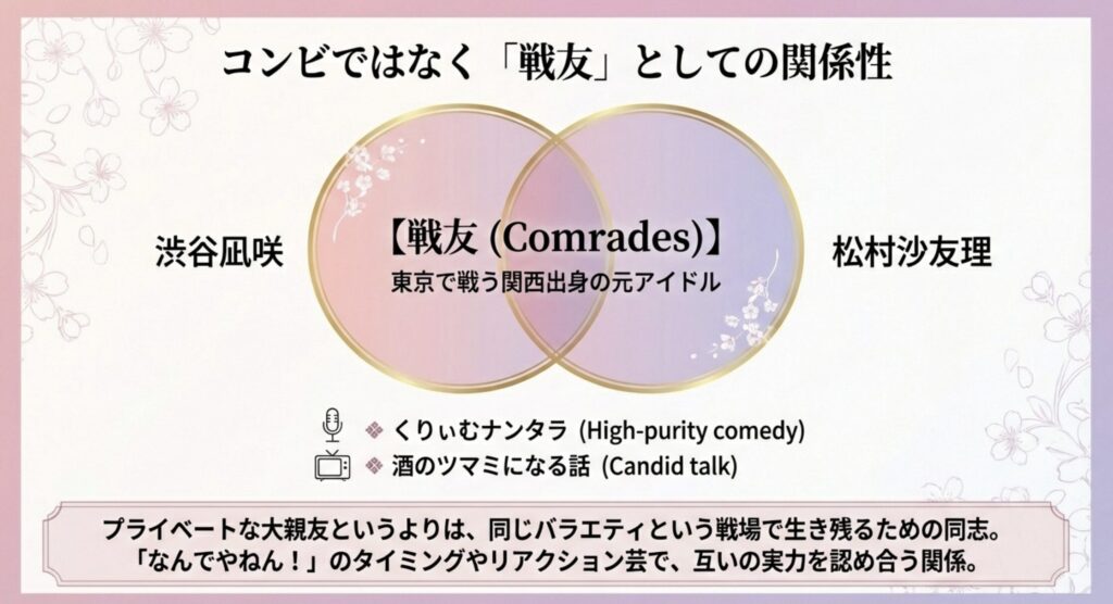 バラエティでの役割と芸人対応