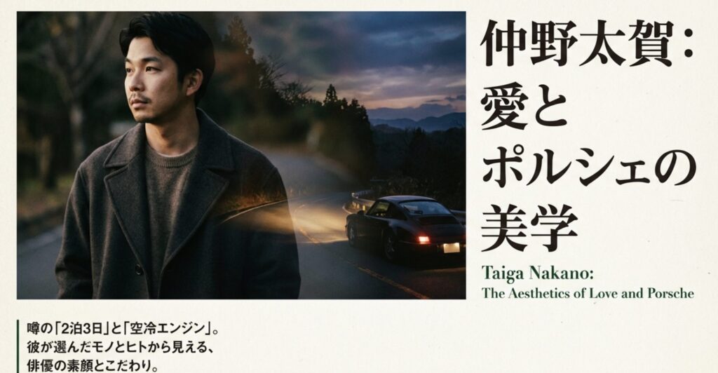 仲野太賀の愛車ポルシェと木竜麻生との熱愛！車種や破局の真相