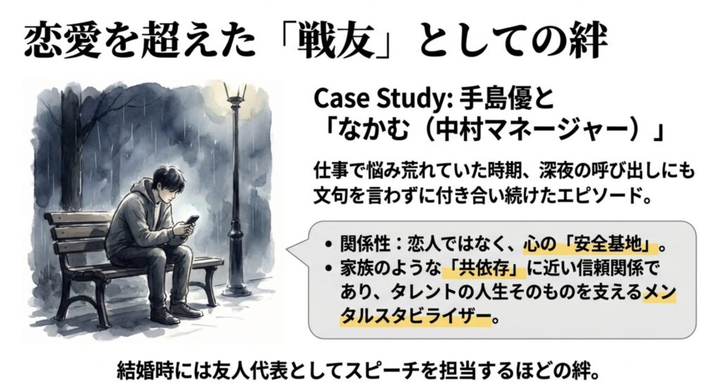 手島優に見る交際を超えた絆のエピソード