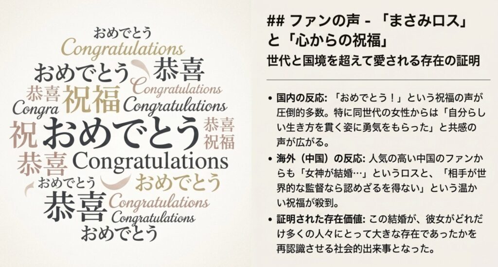 日本や中国のファンが寄せた祝福とロスの声