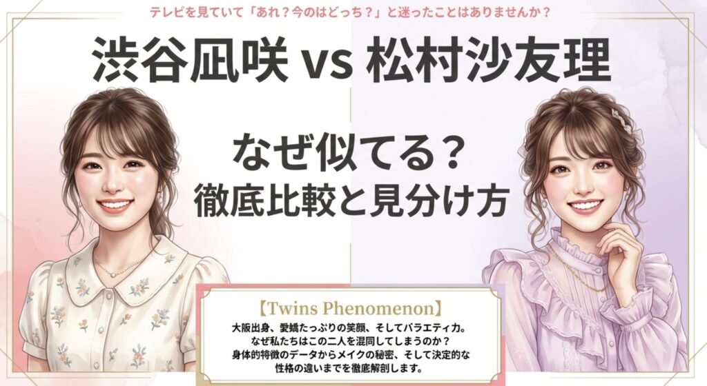 渋谷凪咲とさゆりんごが似てる理由と見分け方