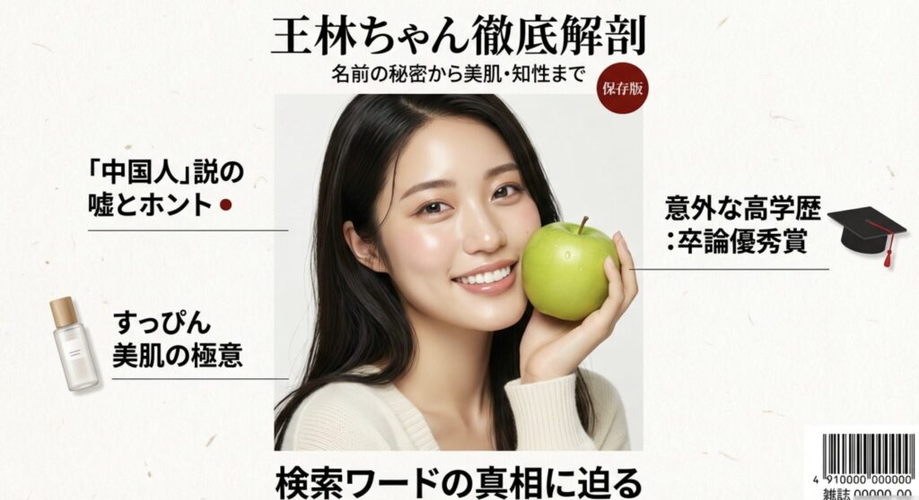 王林の本名やすっぴんがかわいい理由と中国人説の真相を徹底解説