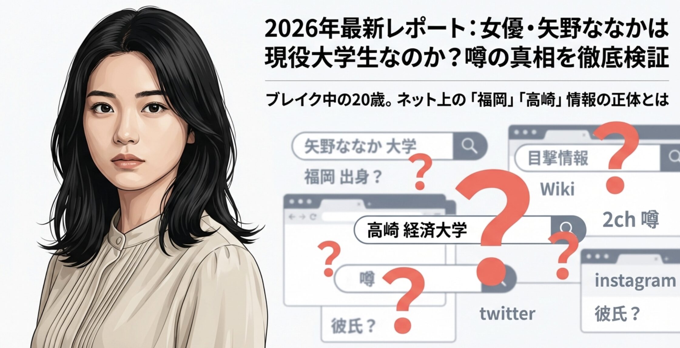 矢野ななかは大学に通っている？噂の真相