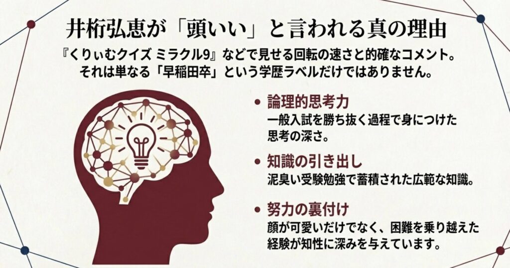 井桁弘恵が頭いいと言われる真の理由