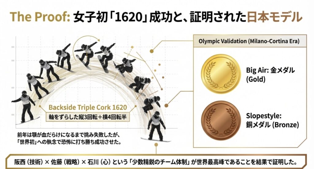 女子初の1620成功に隠された執念と技術革新の歴史