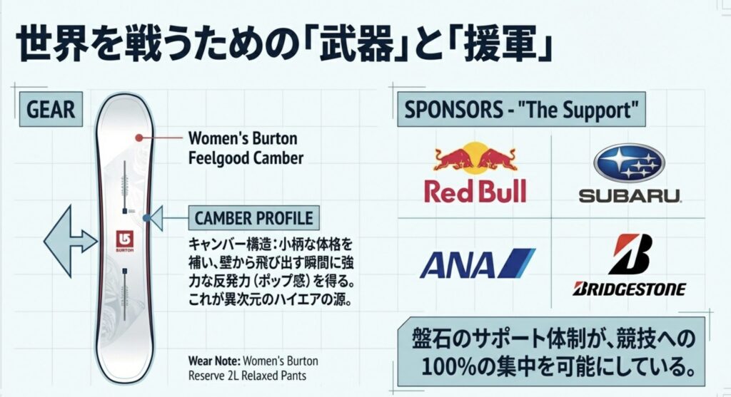 小野光希のスポンサーはどこ？強力な支援