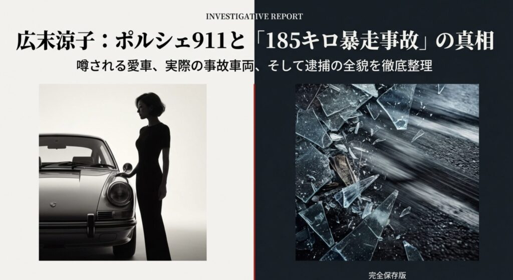 広末涼子とポルシェ911の実体と事故車両の真相