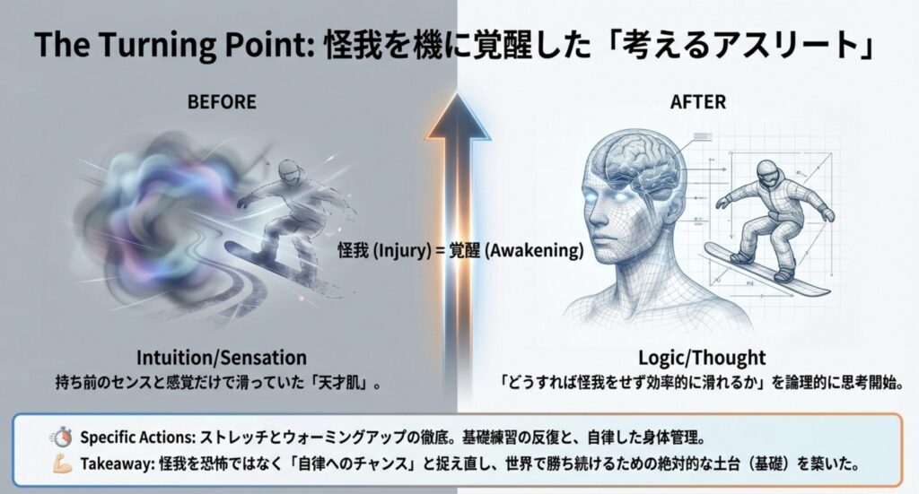 怪我を機に覚醒した考えるアスリートへの意識改革