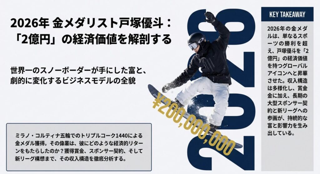戸塚優斗の年収内訳とスポンサー契約の実態
