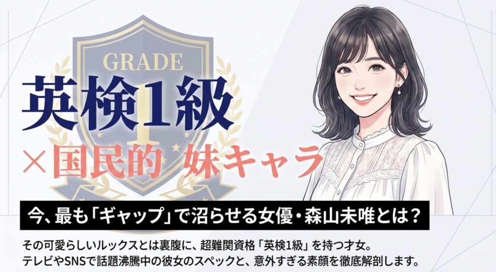 森山未唯が保有する英検1級の凄さと出身大学での学び