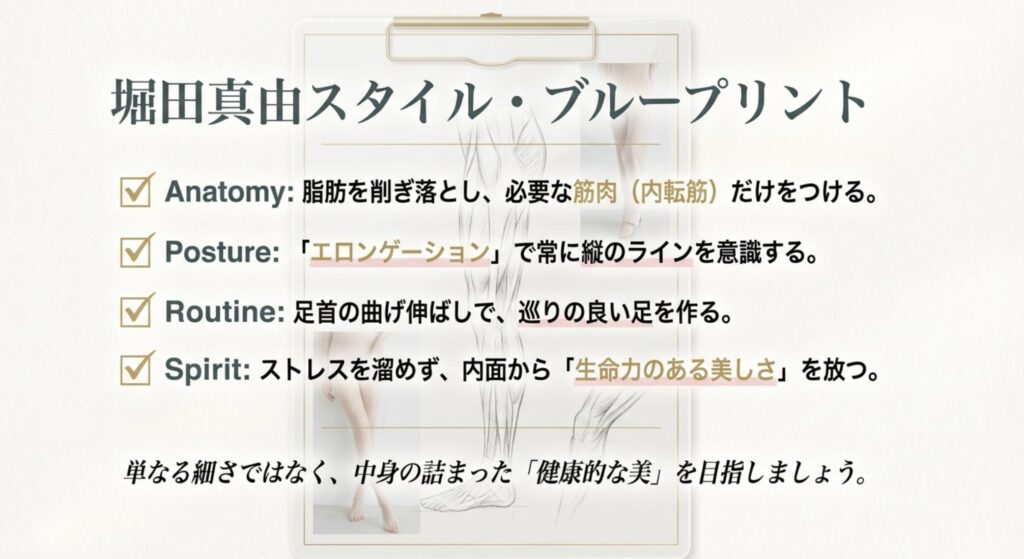 正しい知識で理想を叶える堀田真由のo脚改善の知恵