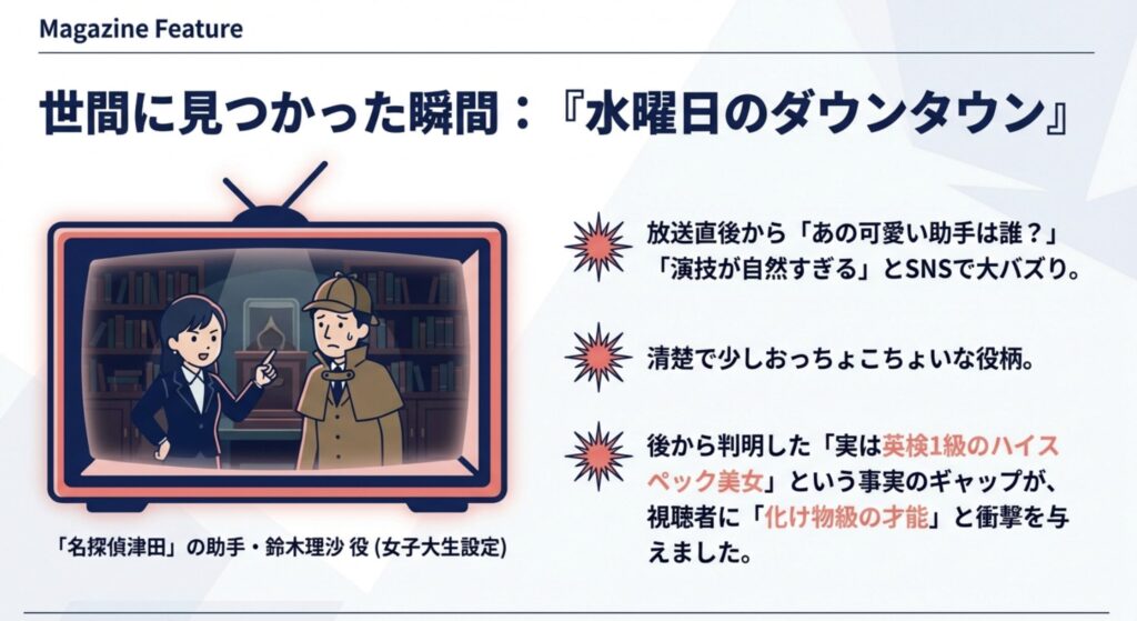 水曜日のダウンタウンの美人助手