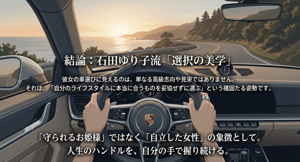 石田ゆり子の愛車ポルシェに見る選択の美学