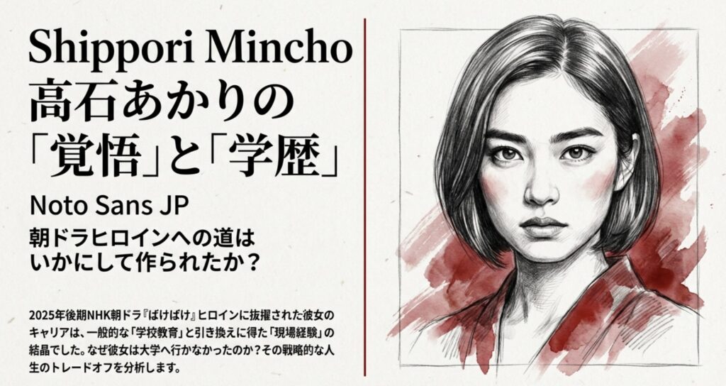 髙石あかりの学歴を分析：出身中学と高校