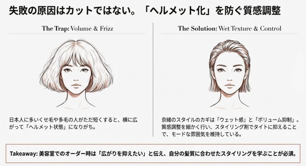髪質や多毛の悩みをカバーするスタイリングの重要性
