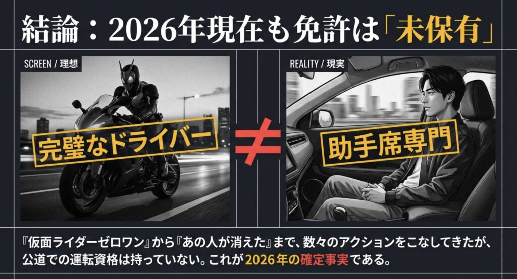 2026年現在も高橋文哉が免許を未保有である理由