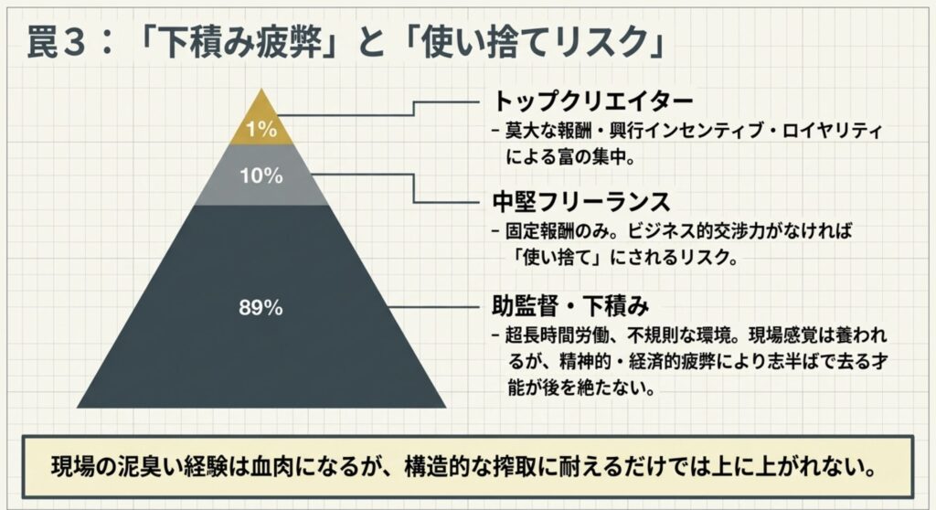 助監督としての下積みの長さと疲弊