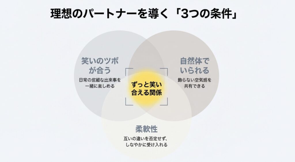 好きなタイプは面白い感覚を共有できる人