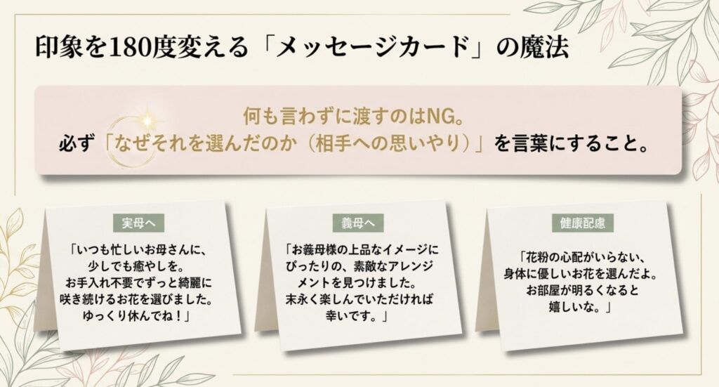 感謝を伝えるメッセージカードの重要性と文面例