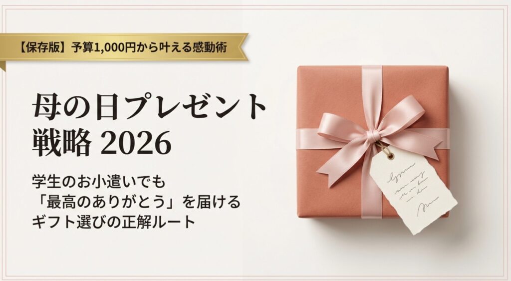 母の日のプレゼントでおすすめな学生向け2026年最新ギフト集