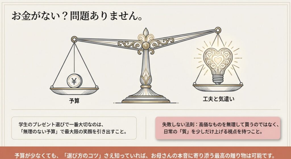 母の日のプレゼントでおすすめな学生向けギフト選択術