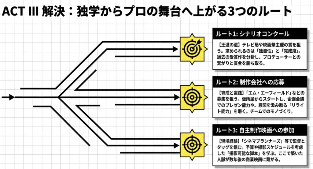 脚本家になるには独学からプロとしてデビューする戦略
