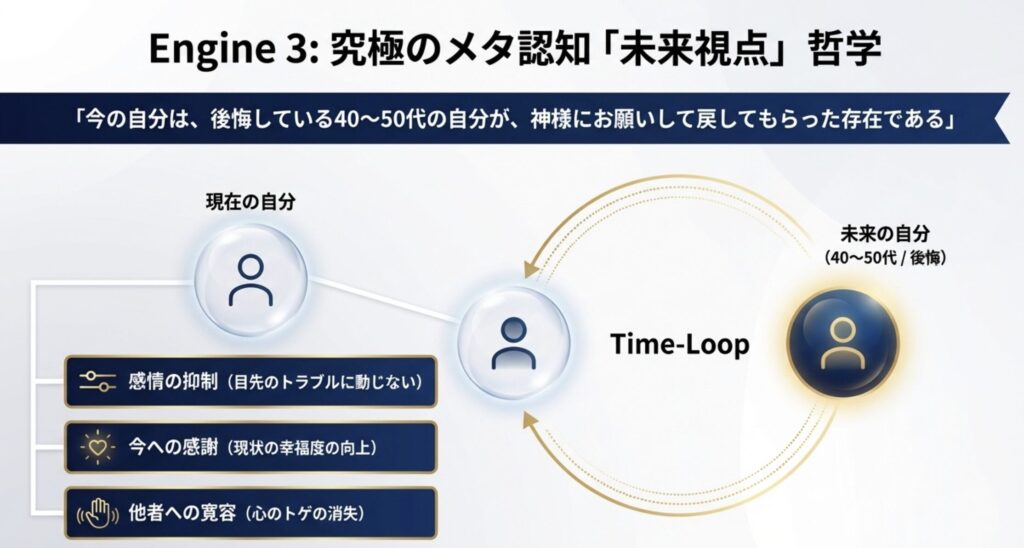 10年後の自分から戻ってきたと想定する独自の哲学