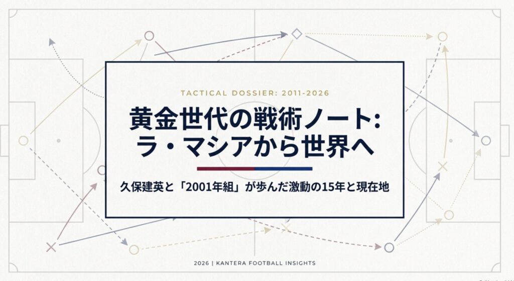 久保建英とカンテラ同期の現在地！黄金世代の軌跡と市場価値
