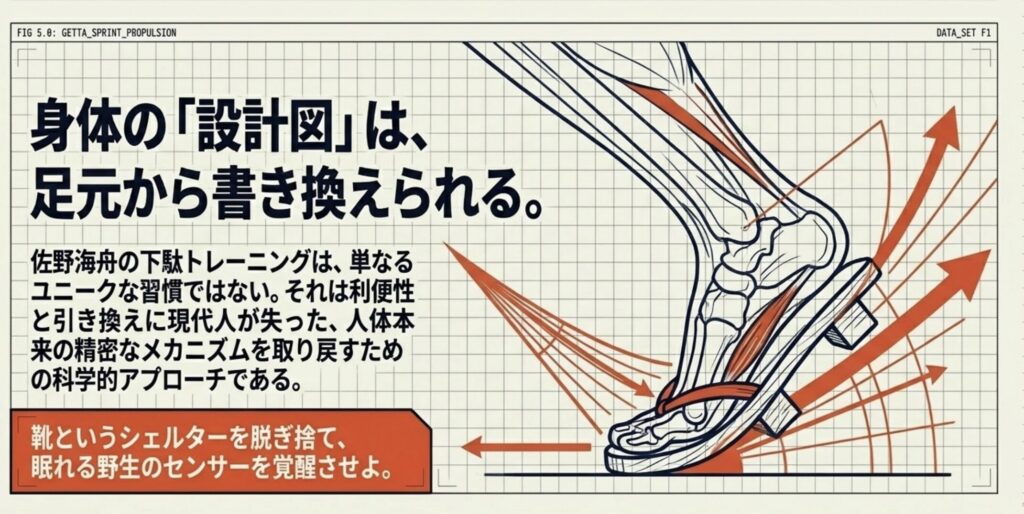 佐野海舟の下駄トレーニングで理想の身体を構築する