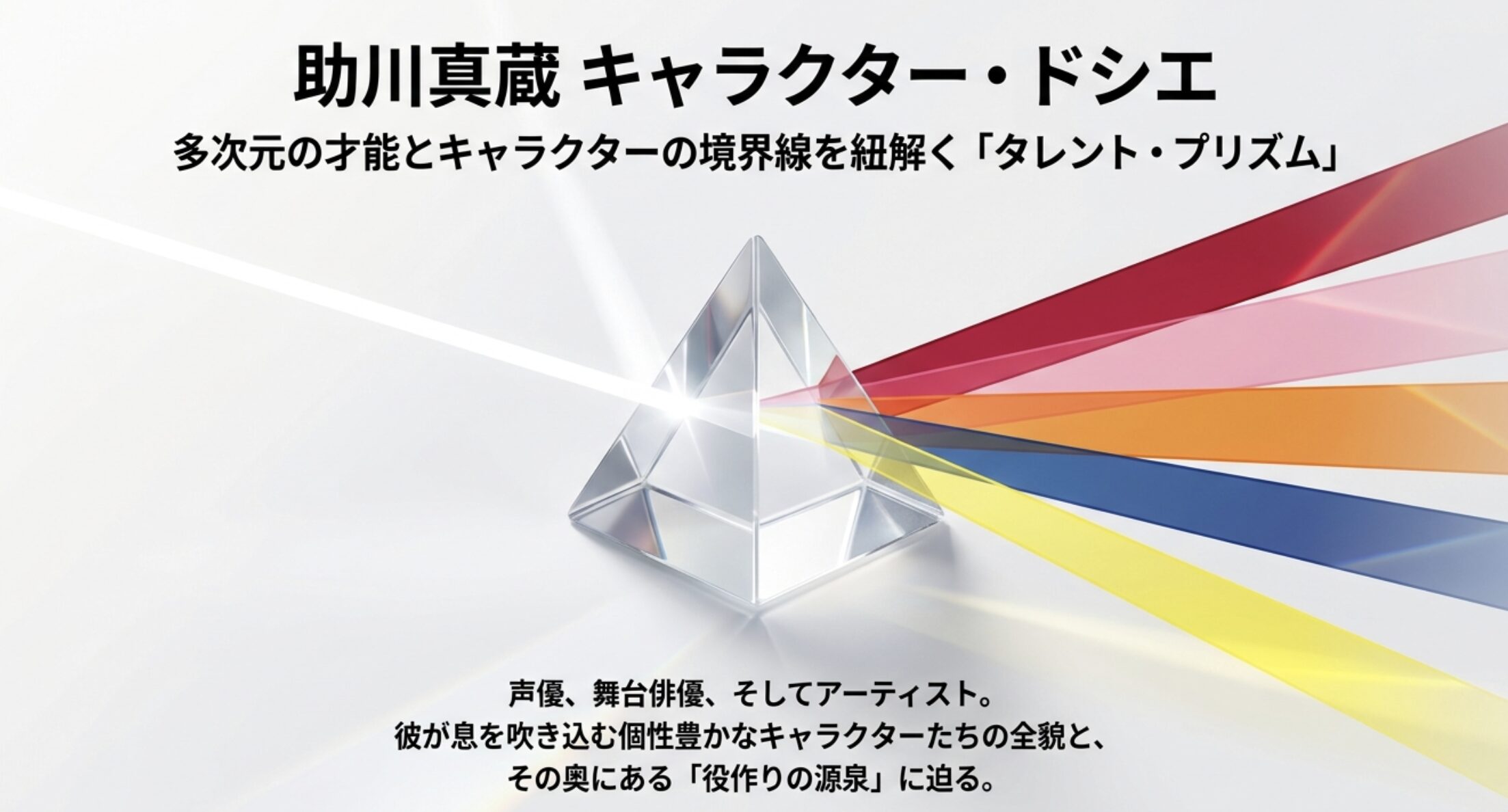 助川真蔵のキャラと出演作まとめ！高尾大毅から舞台の役柄まで