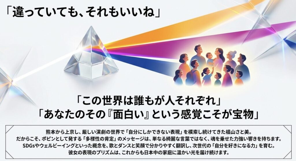 多様性を認めるメッセージとポピンが届ける優しい価値観