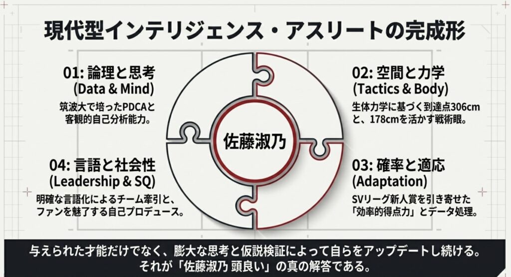 常に進化を続ける佐藤淑乃の頭良いバレー観
