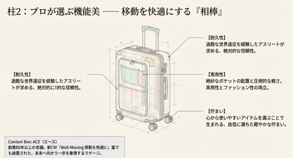 愛用バッグやブランドで人気の高いACE製品の魅力