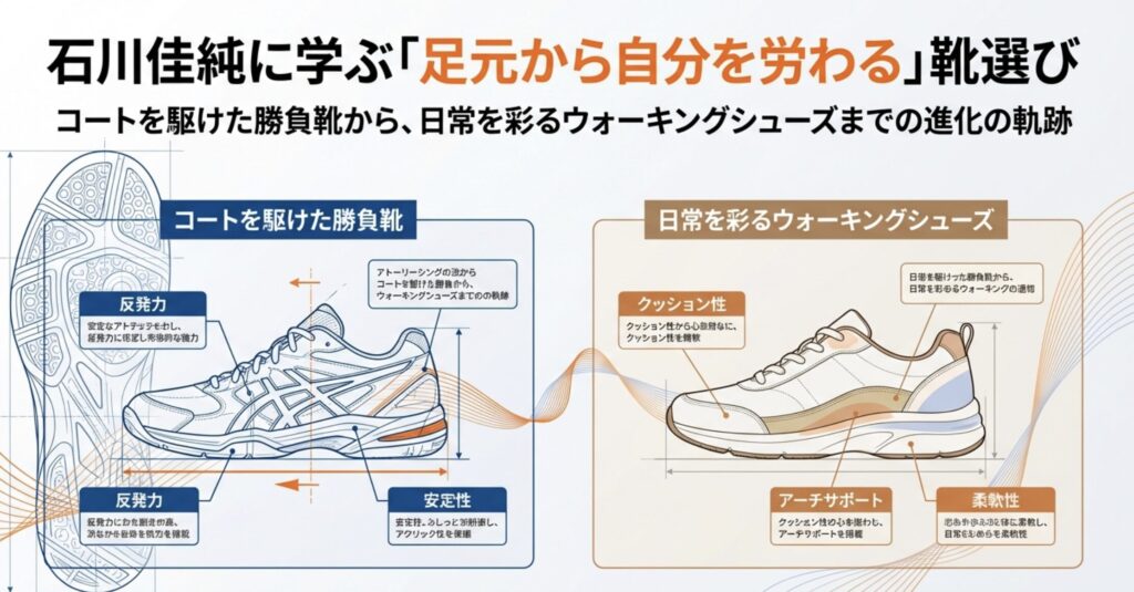 石川佳純の靴に込めた勝利への哲学と歴代モデル