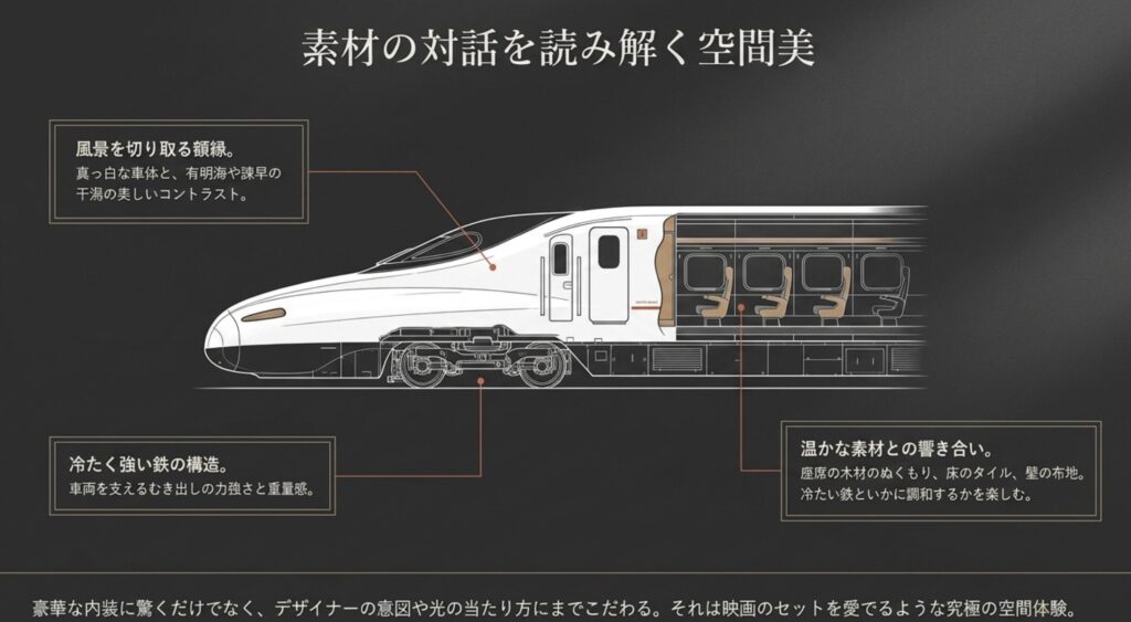 西九州新幹線かもめのデザインと質感を愛でる感性