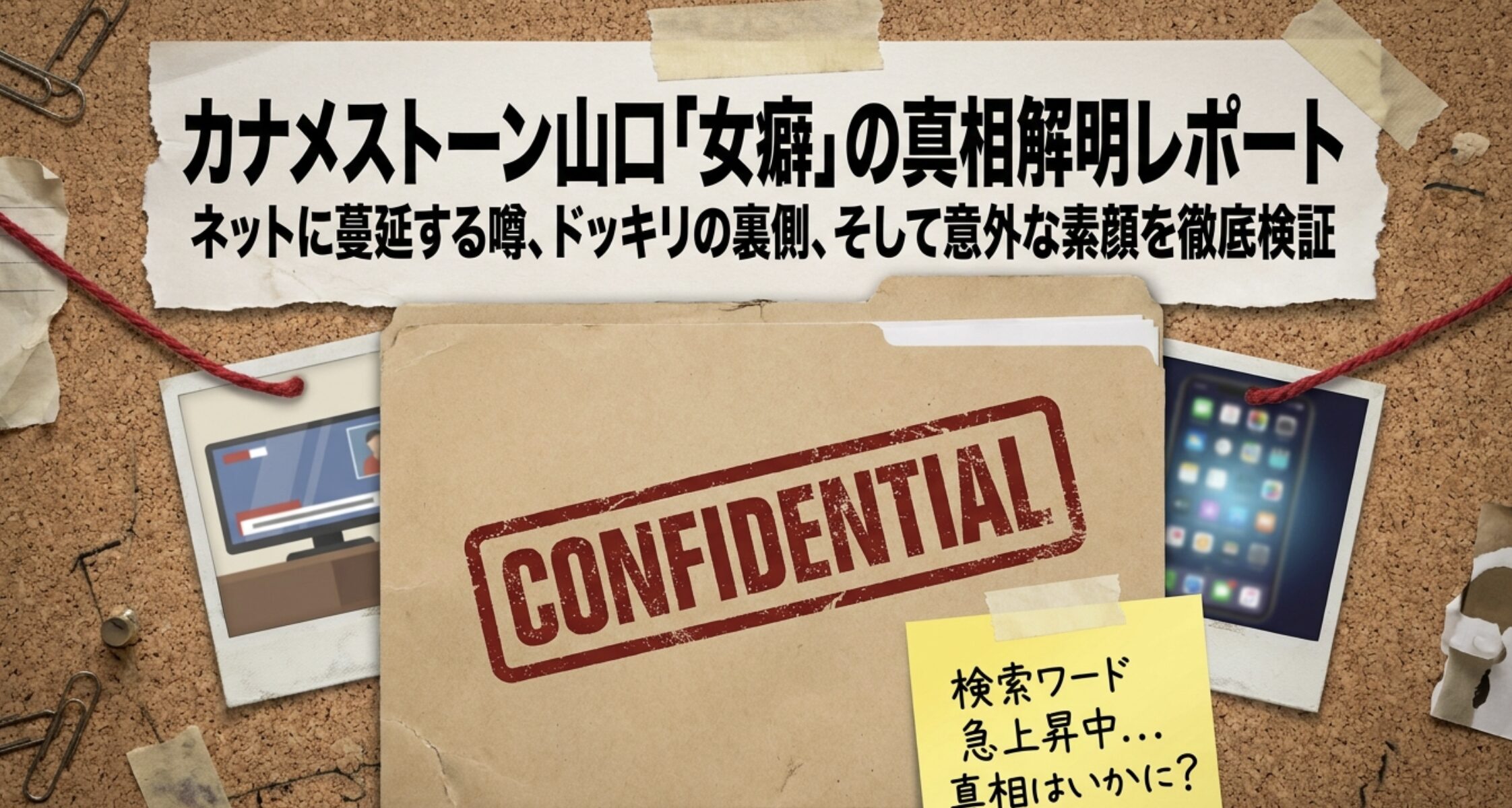 カナメストーン山口の女癖を徹底解剖！彼女や破局の真相