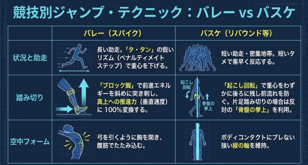 バレーのスパイクに活かす高い助走の変換技術
