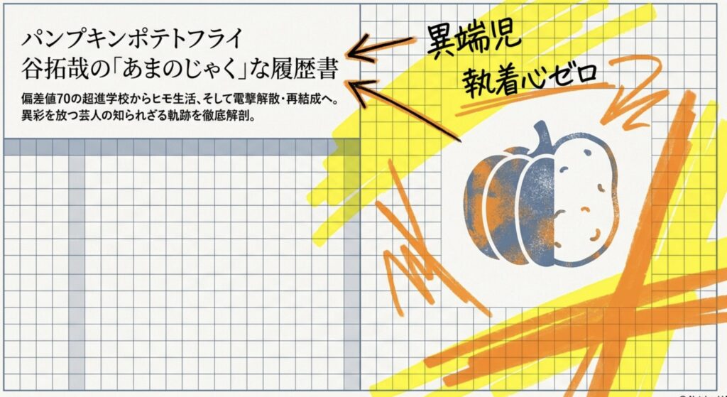 パンプキンポテトフライ谷の高校は偏差値70！超進学校からの軌跡
