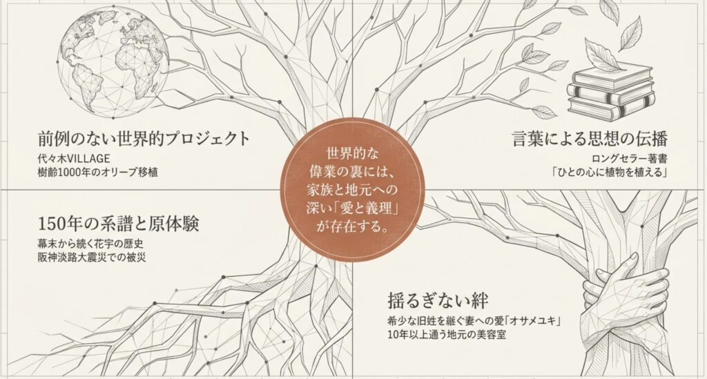 プラントハンター西畠清順の妻と家族の絆