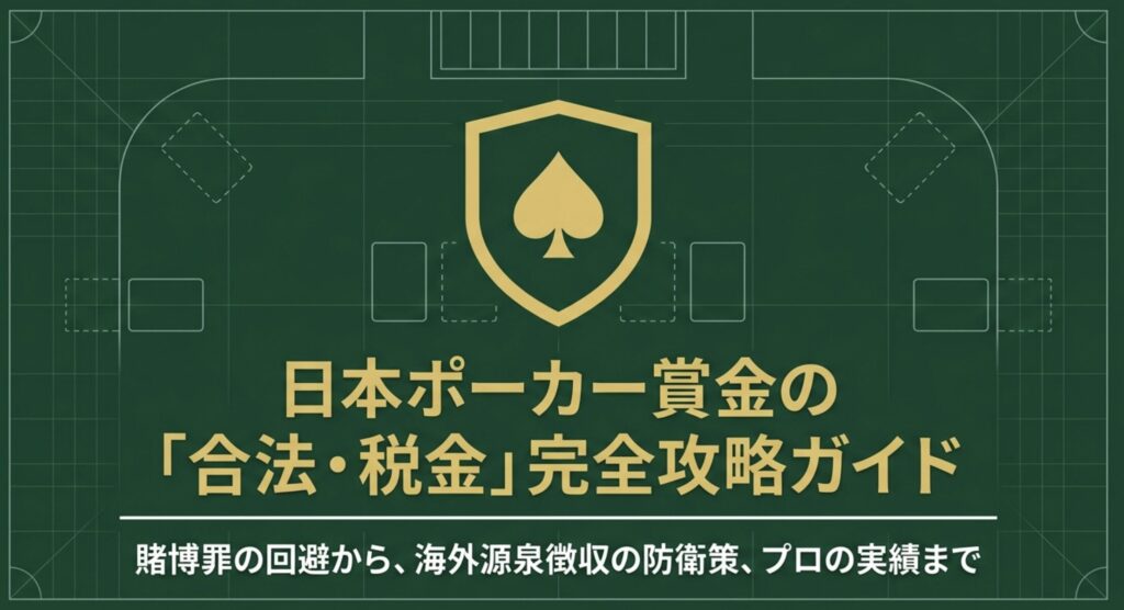 ポーカー大会の賞金はどうなる？法律や税金とプロの実績まとめ