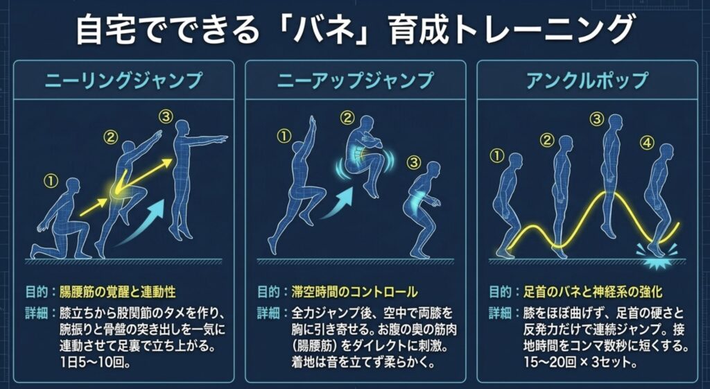 自宅で実践する中学生のジャンプ力を上げる方法