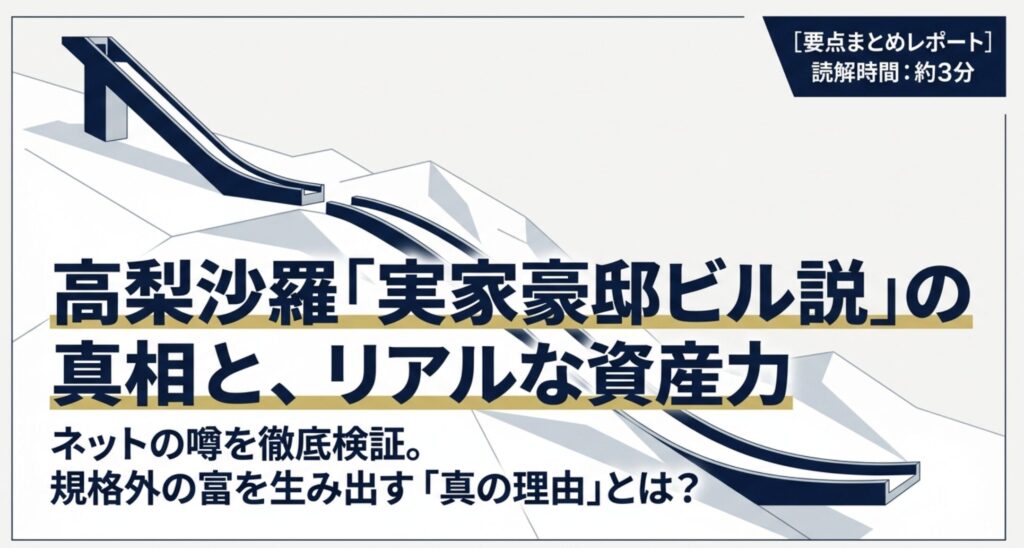 高梨沙羅の実家が豪邸はデマ？父親の職業とリアルな資産力