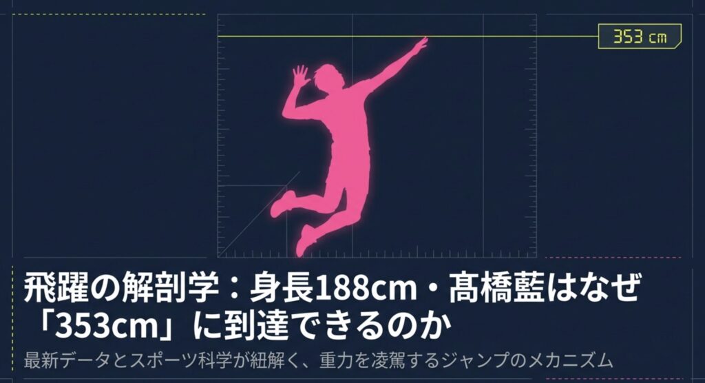 髙橋藍の最高到達点は353cm！身長188cmで驚愕ジャンプ力の秘密