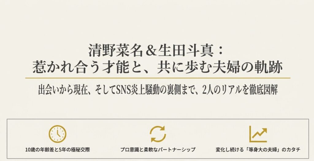 清野菜名と旦那の馴れ初めはドラマ共演！生田斗真との交際から現在